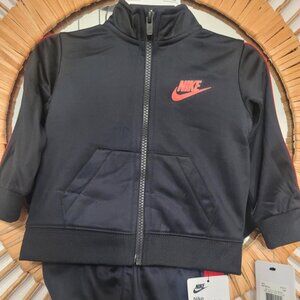 New Nike Baby 2 Piece Track Suit 12 Month  NWT Black and Red